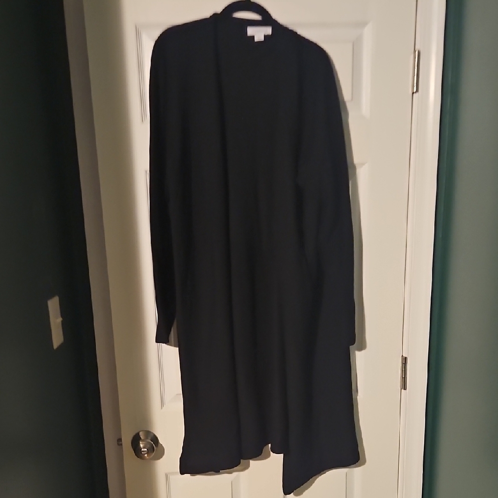 Liz Claiborne Black Long Cardigan